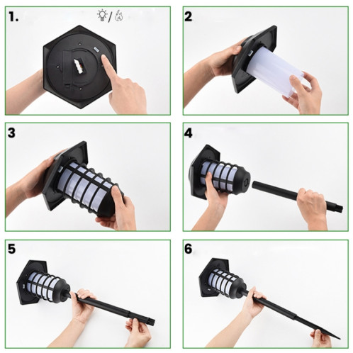 Lampes à flamme solaire pour jardin Lanterne LED Torche