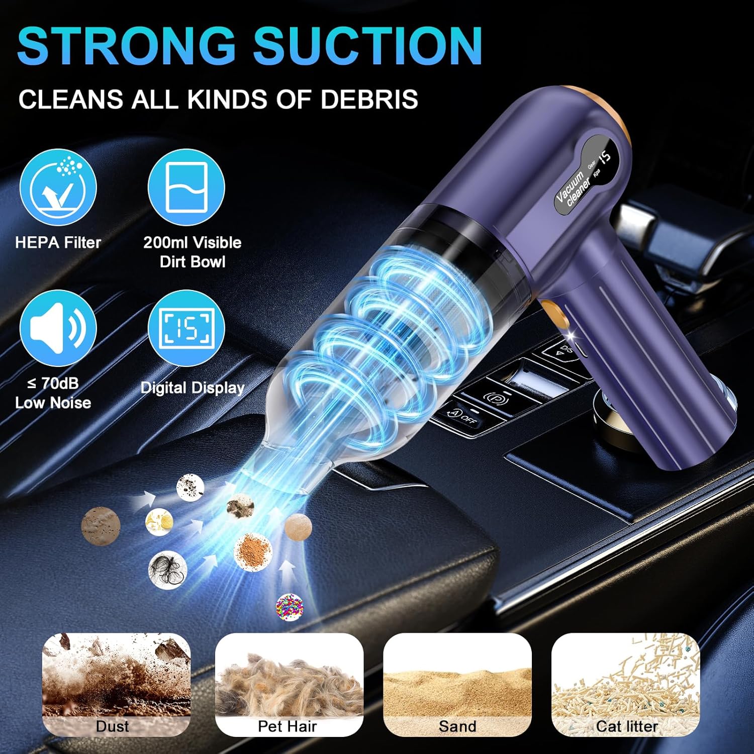 Aspirateur à main sans fil Ledeak