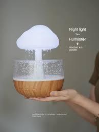 Humidificateur Diffuseur D'huiles Essentielles et Veilleuse Colorée